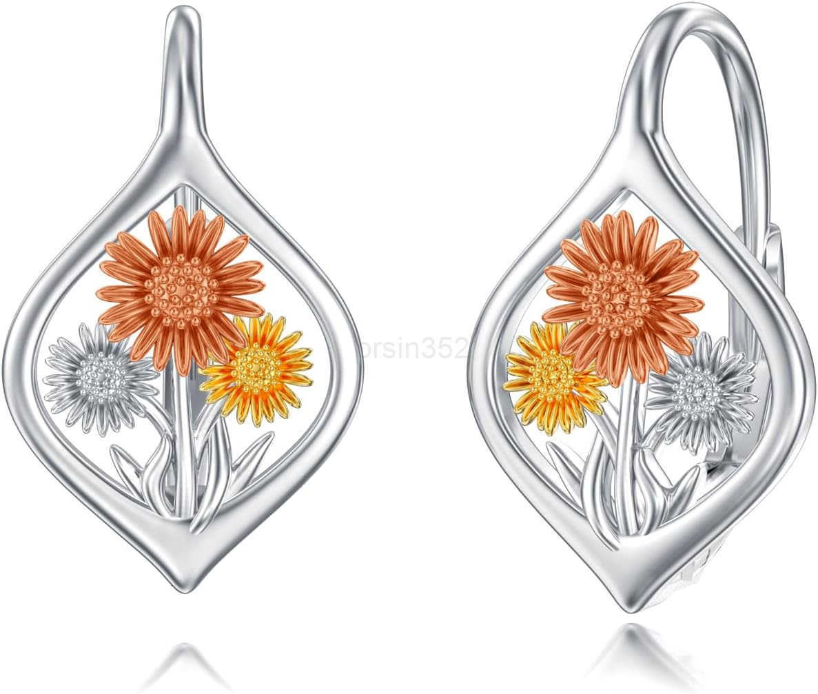 Earring for Women Sterling Silver Dangle Drop Hoop Earrings for Women Birthday Anniversary Christmas GiftsW250911