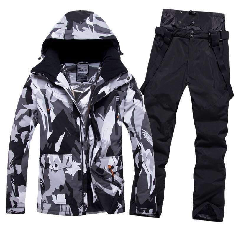 Men's Ski Waterproof Breathable, Snowboard And Double Board Suits, Winter Warm Skiing Equipment