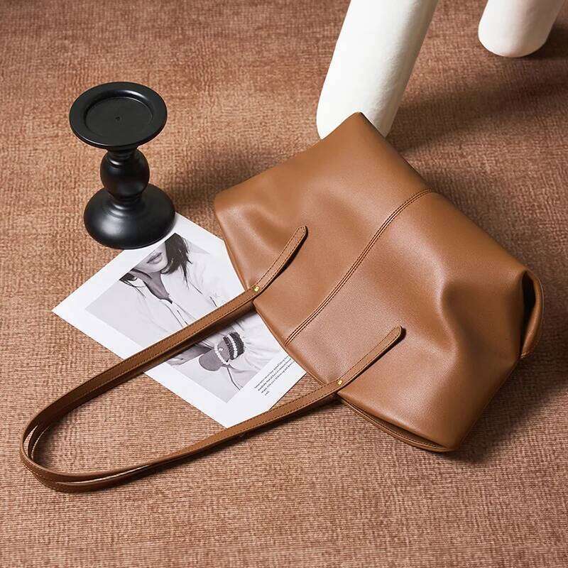 2025 New Women Tote Genuine Leather Large Capacity Women's Shoulder Bag Designer Bags Cowhide Female Handbags 2567 250911