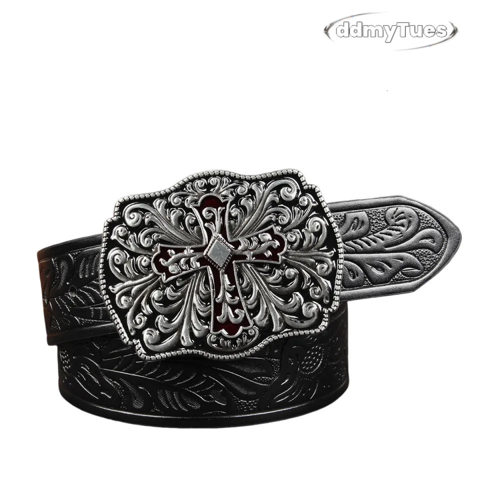 Designer Casual Woman Men Leather Belts Fashion Smooth Buckle Belt With Floral Patterns Strap TUES