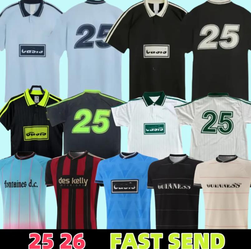 oasiss tour 25 26 Bohemians Oasis tour Oasis Band Rock Music Anniversary Football Jersey Shirts Fontaines Dc GUINNESS Soccer Jerseys PISZCZEK McDONNELL AKINTUNDE