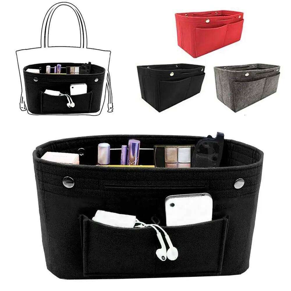 Women's Organizer Handbag Felt Travel Bag Insert Liner Purse Organiser Pouch One-time use Anti-fouling Storage bag