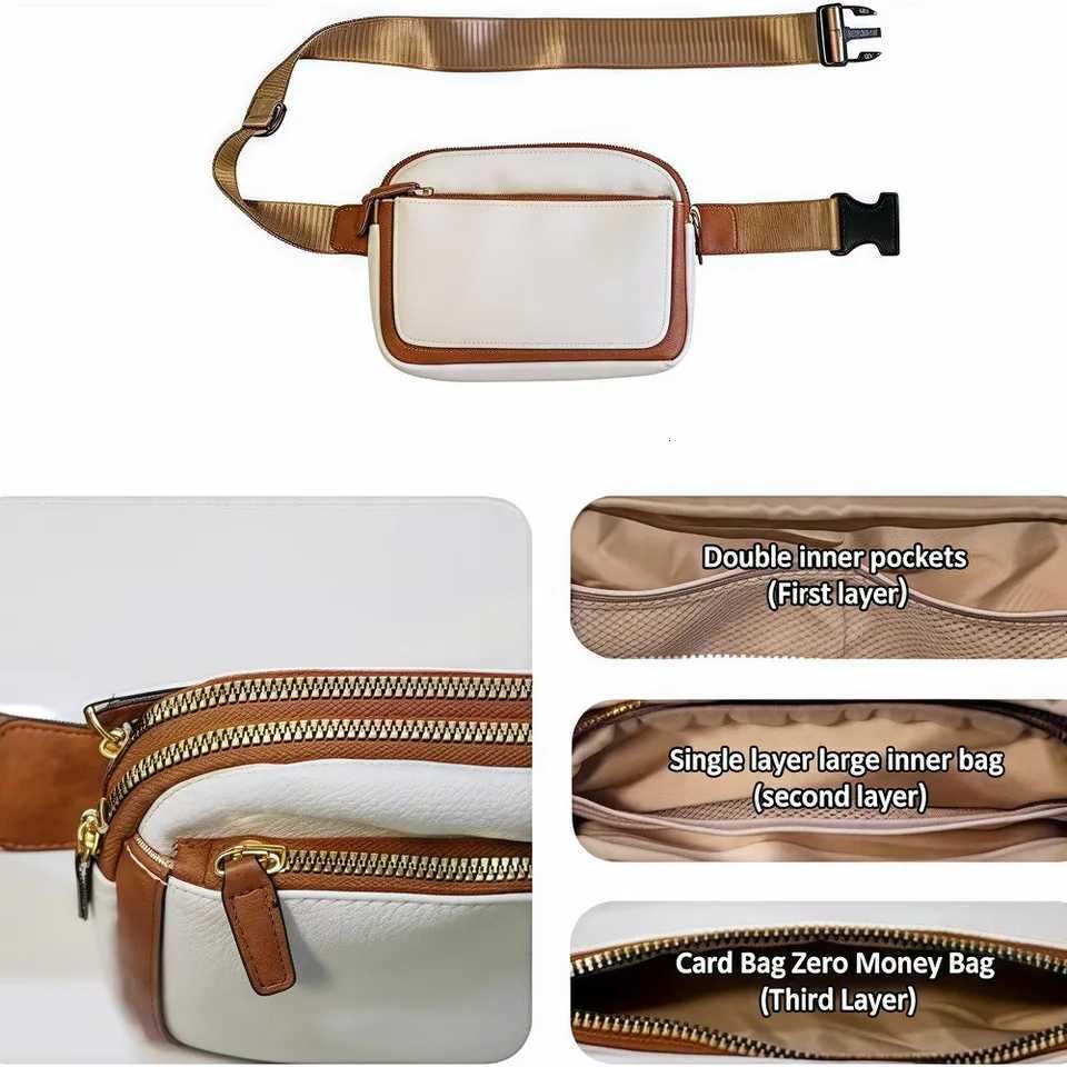 Womens lightweight mini waist bag and crossbody bag suitable for running traveling hiking and gym usezwq Z250911