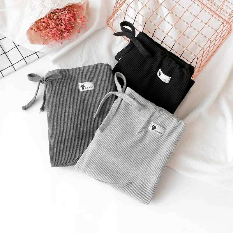 Pregnant Woman Adjustable Big Size Leggings Maternity Pants Pregnancy Thin Soft Cotton High Waist Clothes 250910