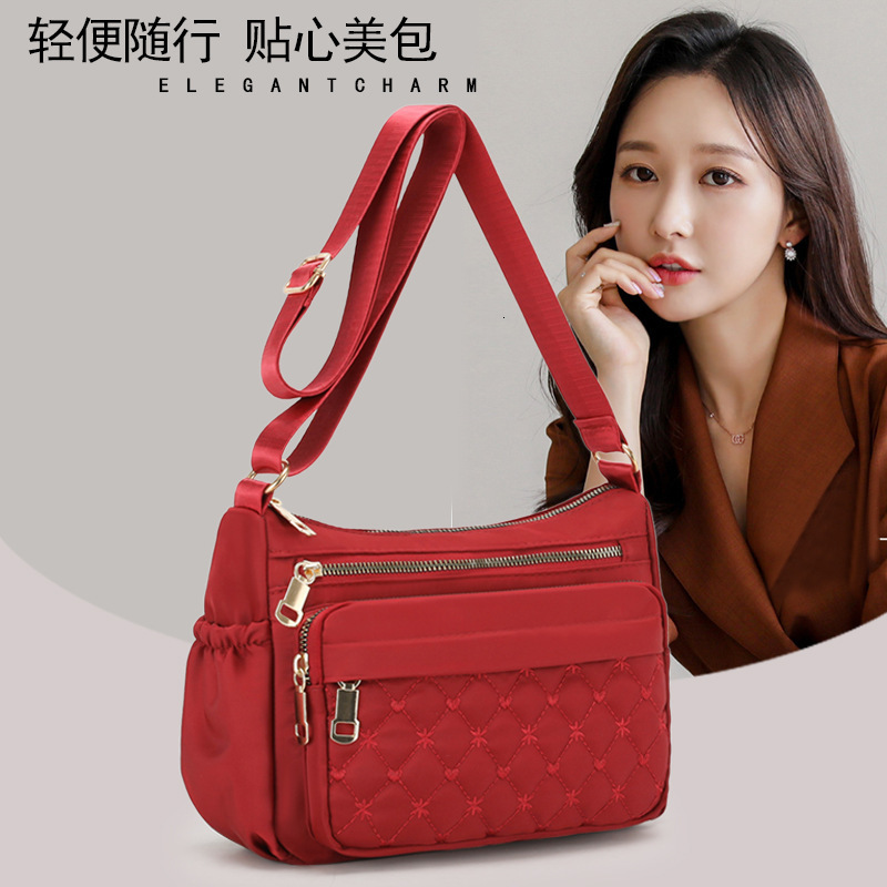New Women S Single Shoulder Free Shipping Bag Nylon Crossbody Bag Simple Mom Bag For Designer Bag Middle Aged And Elderly Luxury Bag Women