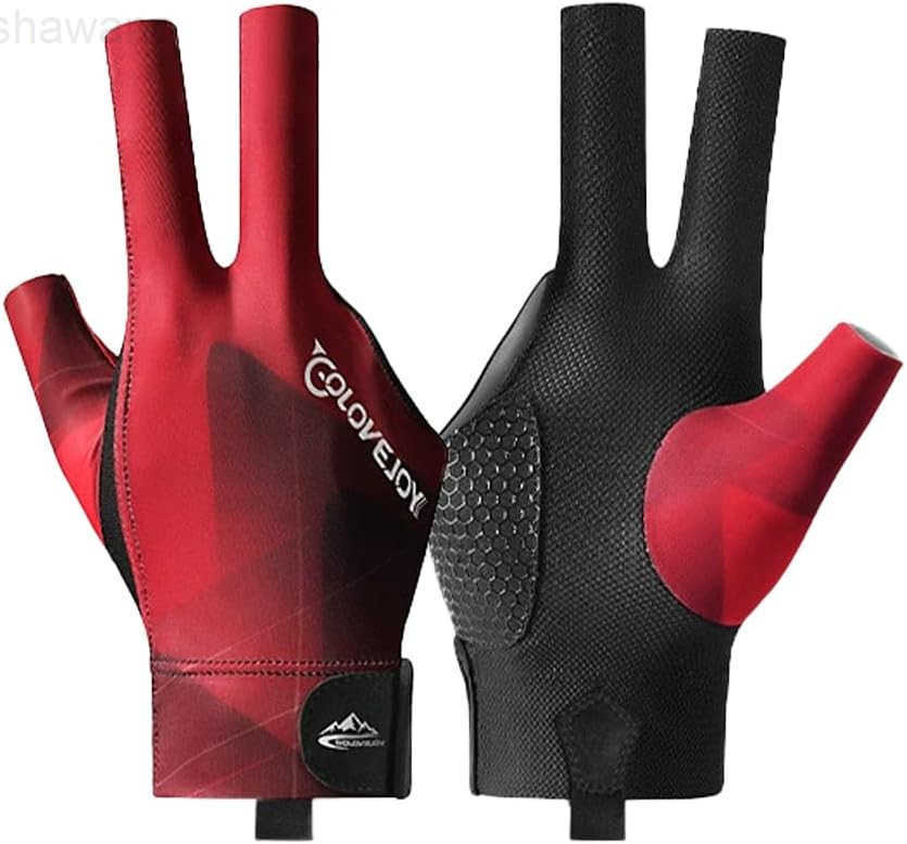 Pool Gloves for Right Hand 3 Finger Billiards Gloves Pool Cue Gloves QuickDry Breathable Billiard Pool Glove Snooker Cue Sport Glove Popular Sizes for