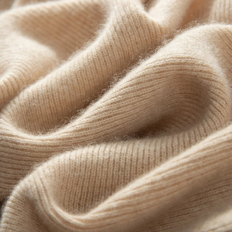 100 cashmere sweater womens knitted pullover high neck solid color slim fit soft basic 250911