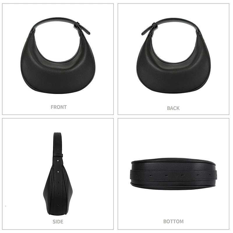 Adjustable Shoulder Strap Half Moon Bag Trendy Crescent Dumpling Bun Crossbody Single Shoulder Handheld Bag Z250911