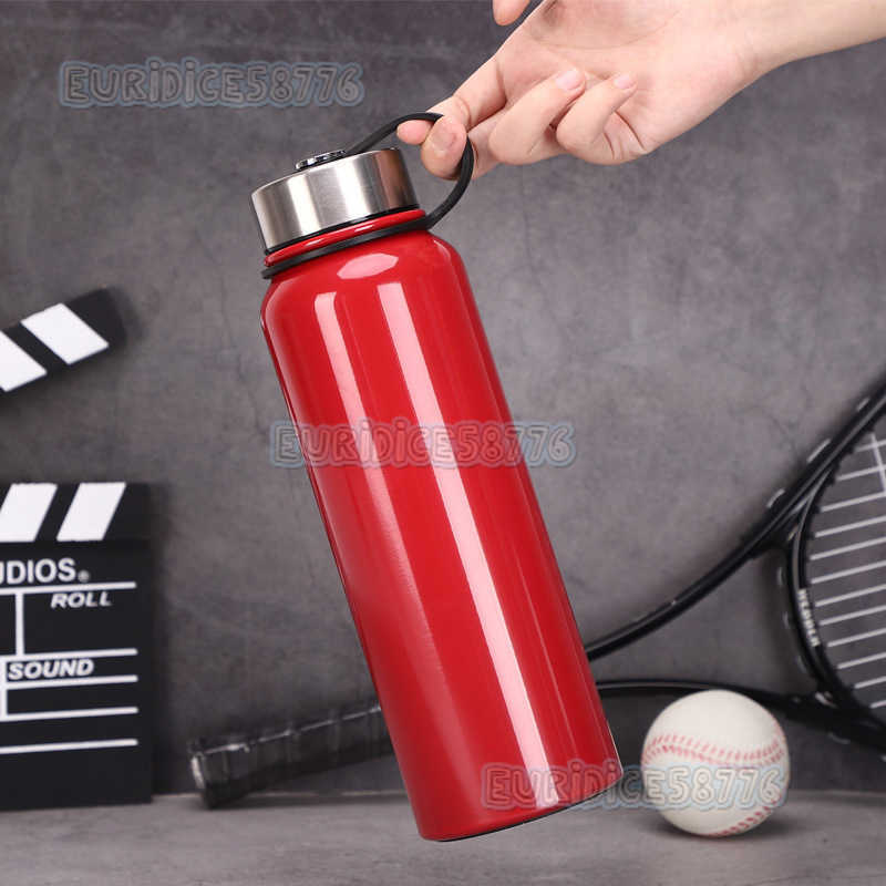 304 Stainless Steel Insulated Cup Outdoor Large Capacity Portable Sports Water Bottle Hiking Cycling Space Bottle Custom Printed H250911