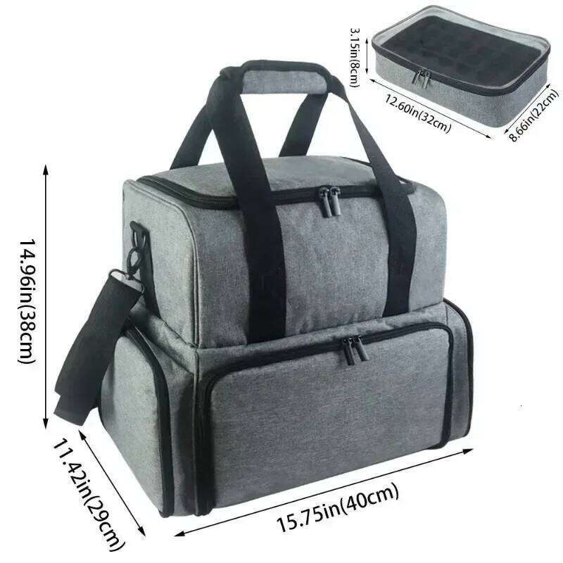 Polish Bag Storage Case Travel Carrying For Nail Art Accessories Holds Bags Portable Cosmetic Handbag Organizer