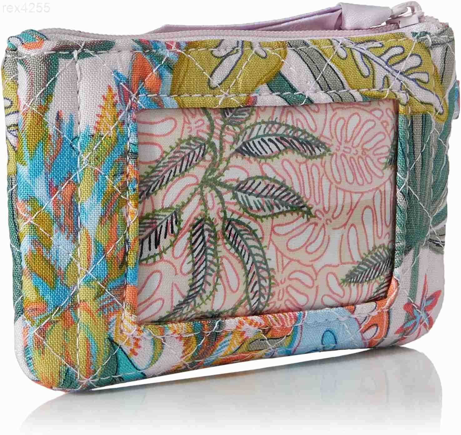 Womens Cotton Zip ID Case WalletW250911