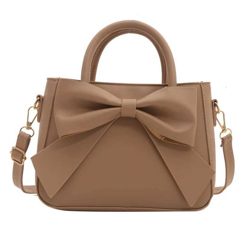 Fashionable single shoulder small square bag with bow design handheld crossbody bag handbag Z250911