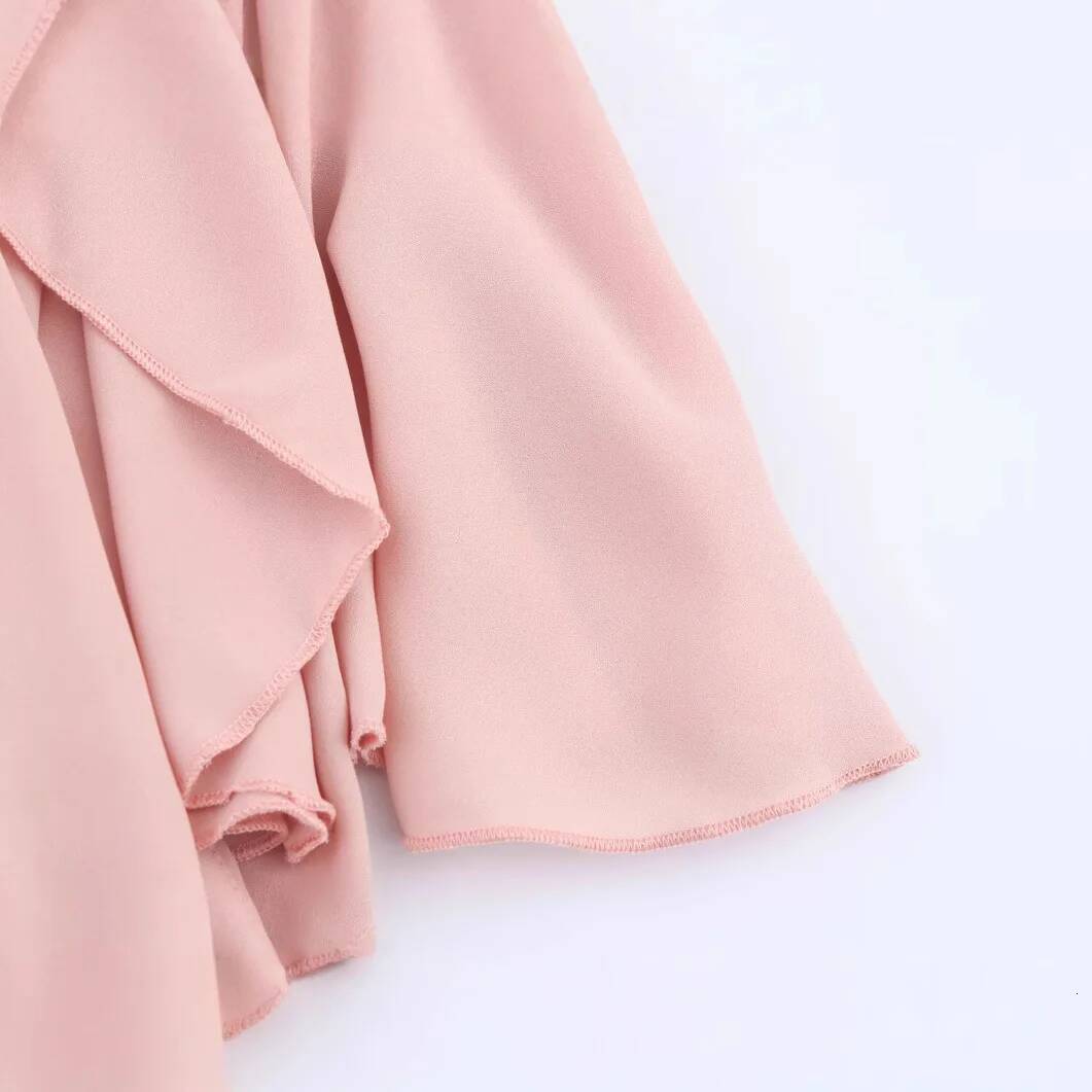 Women's Ruffled Mini High Elastic Waist Asymmetric Hem Spring and Summer New Casual Slim Chic Short Skirt dongdumaoyi