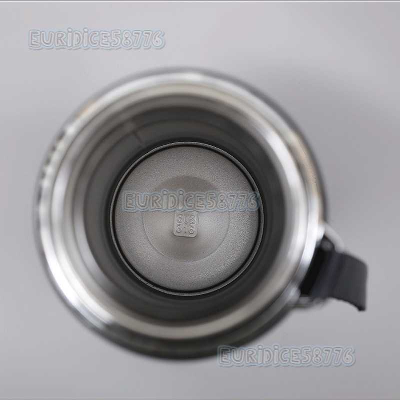 316 Stainless Steel Sun Pot Thermos Cup Large Capacity Sling Pot Portable Outdoor Sports Water Bottle H250911