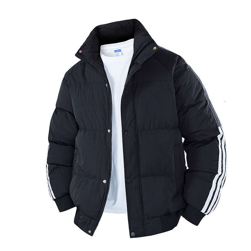 Multicolor High-Quality Winter New Thickened Jacket Warm Thick Cotton Coat Men Color-Block Simple Windproof Cold-Proof