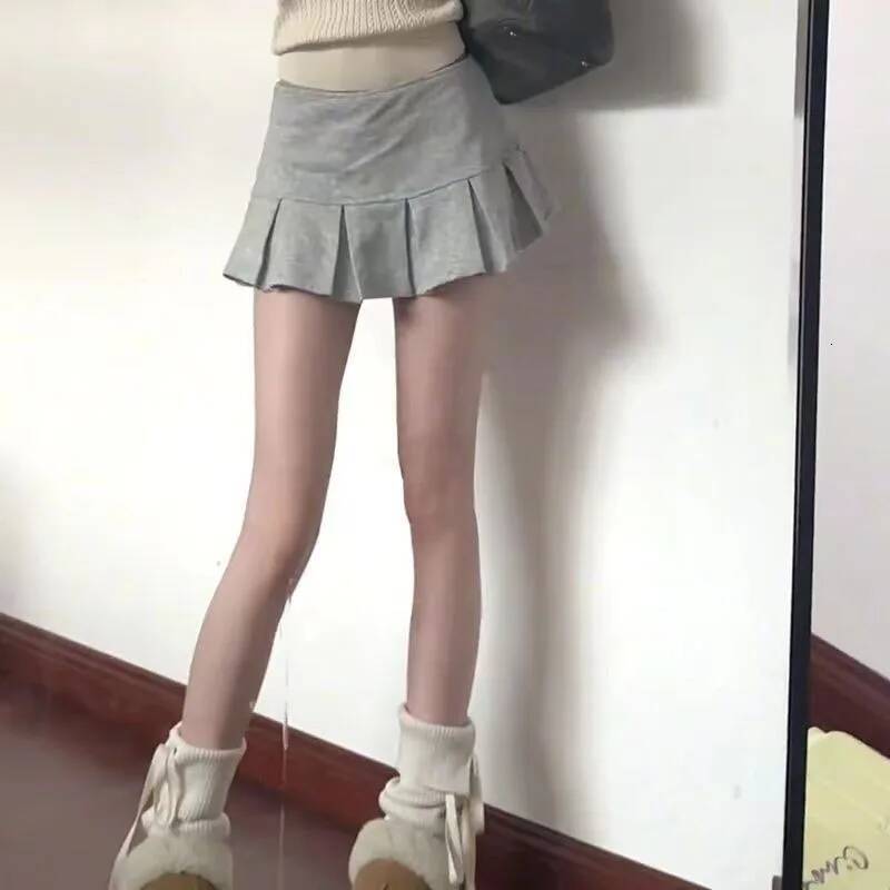 Xpqbb Fashion Low Waist Mini Women 2024 New Vintage Side Zip A Line Y2K Short Skirts Female Sexy Girls Hot Pleated Skirt dongdumaoyi