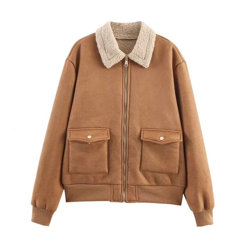 DHEssentials 2025 New Fashionable and Elegant Women's Autumn Winter Commuter Style Double Pocket Jacket Coat