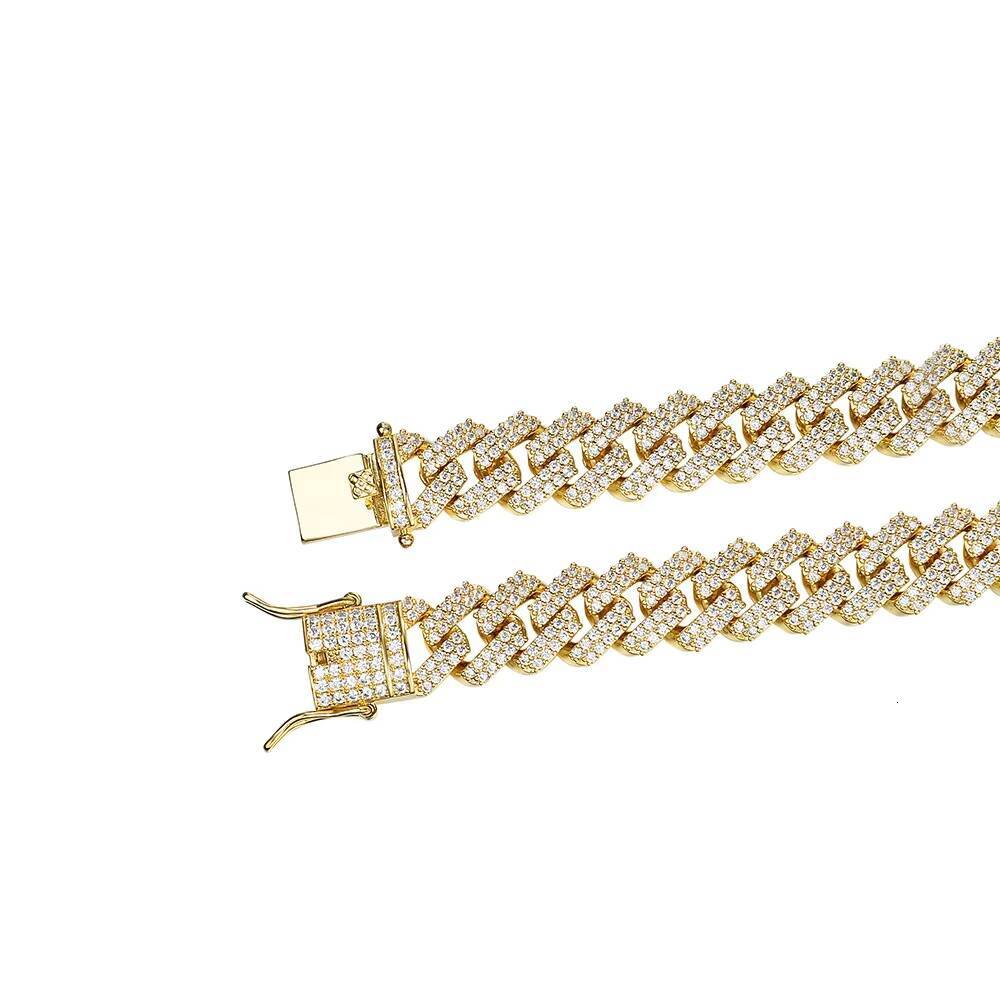 High Quality Custom Cuban Link Chain Hip Hop Leopard Pendant With Cuban Link Necklace Set for Men