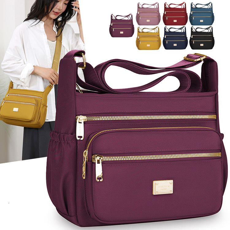 New Large Capacity Crossbody Designer Bag Bag For Women Oxford Free Shipping Luxury Bag Cloth Multi Layer Storage Shoulder Bag Fashion Commuter Middle
