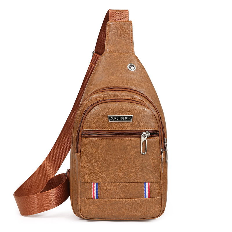 Crossbody Bag Designer Bag Free Shipping Casual Sports Waterproof Luxury Bag Outdoor Korean Style Trendy Men S Crossbody Bag PU Chest Bag Men S Chest 