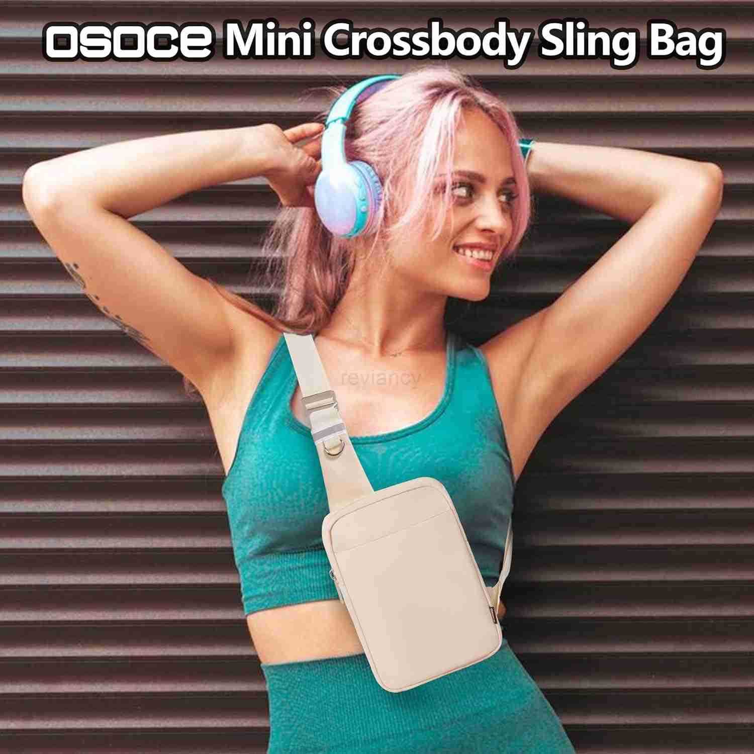 Small Sling Bag for Men and Women with RFID Pocket Anti Theft Crossbody Chest Bag Casual Travel Bag for HikingW250911