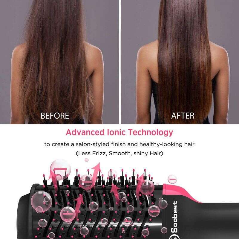 One Step Hot Air Household Dryer Brush & Volumizer Curler Straightener Salon Hair Styling Tools