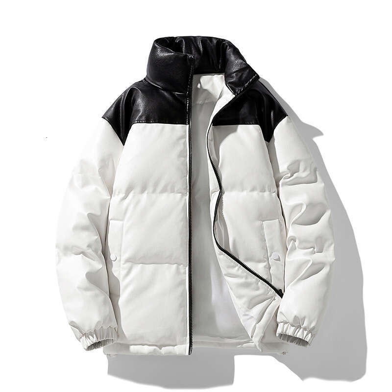 New Autumn Winter Stand Collar Couple Men Windproof Coat Ins Trendy Outerwear Men's Down Cotton Jacket