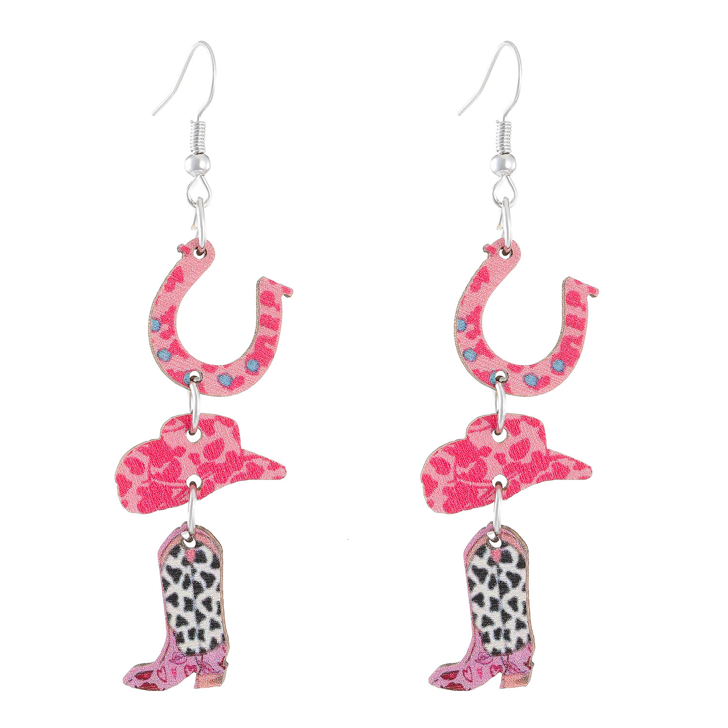 New Valentine's Day For Women Creative Design Rose Heart Tassel Wind Earrings