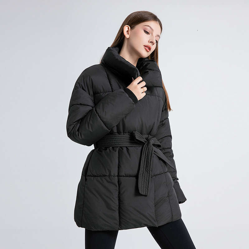 Women's Mid-Length Down Jacket Winter New Style Design Coat Student Cotton Outerwear
