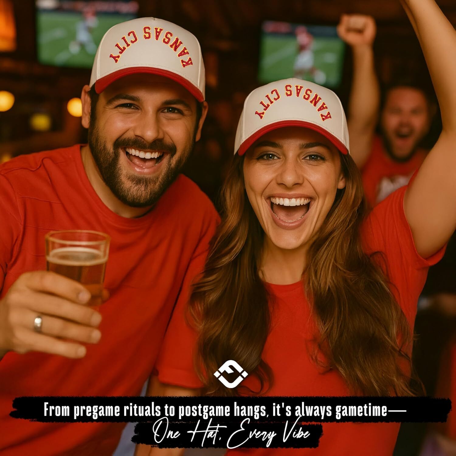 Upside Down City Trucker Hat for Men and Women Unisex 3D Embroidered Gameday Baseball Cap, Retro Snapback Hats