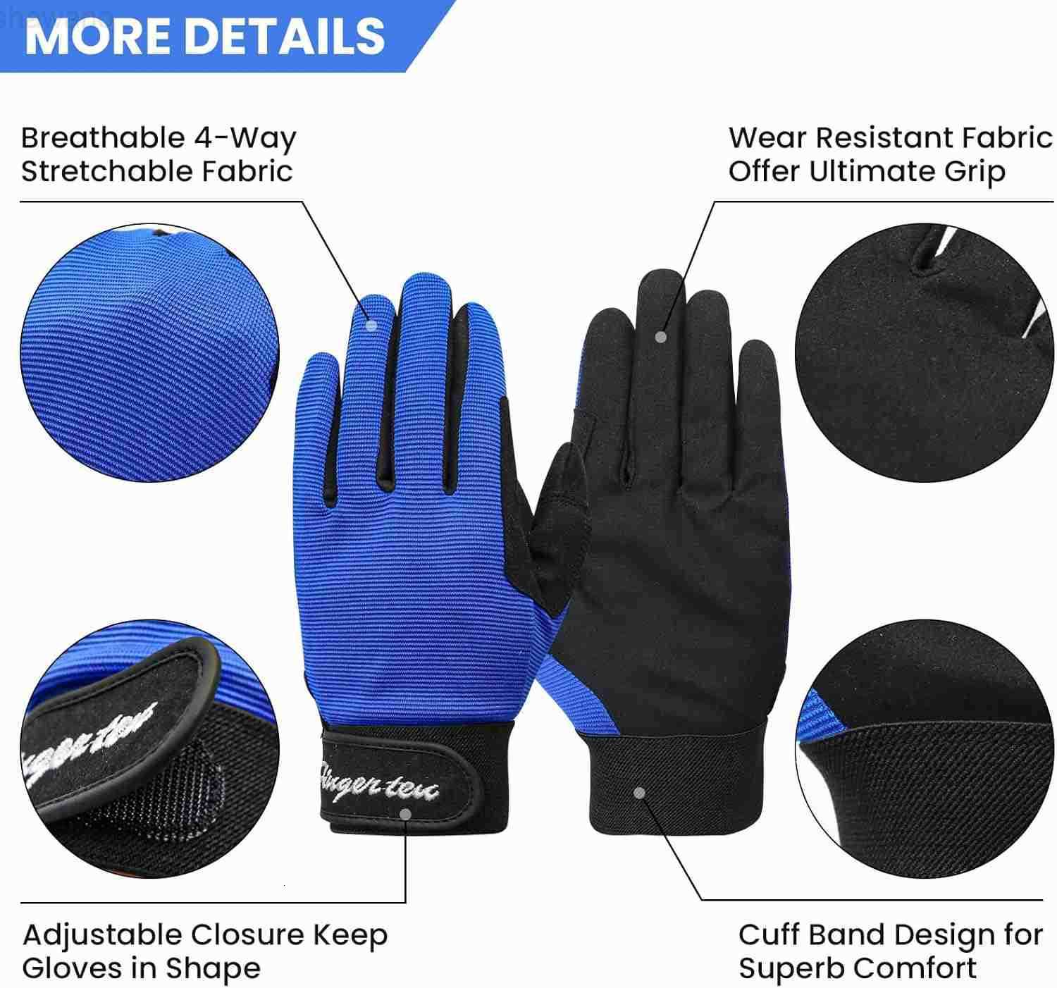 Gloves Equestrian Women Kids for Girls Boys Mesh Breathable Lightweight Color Pack Comfortable Grip for SummerW250911