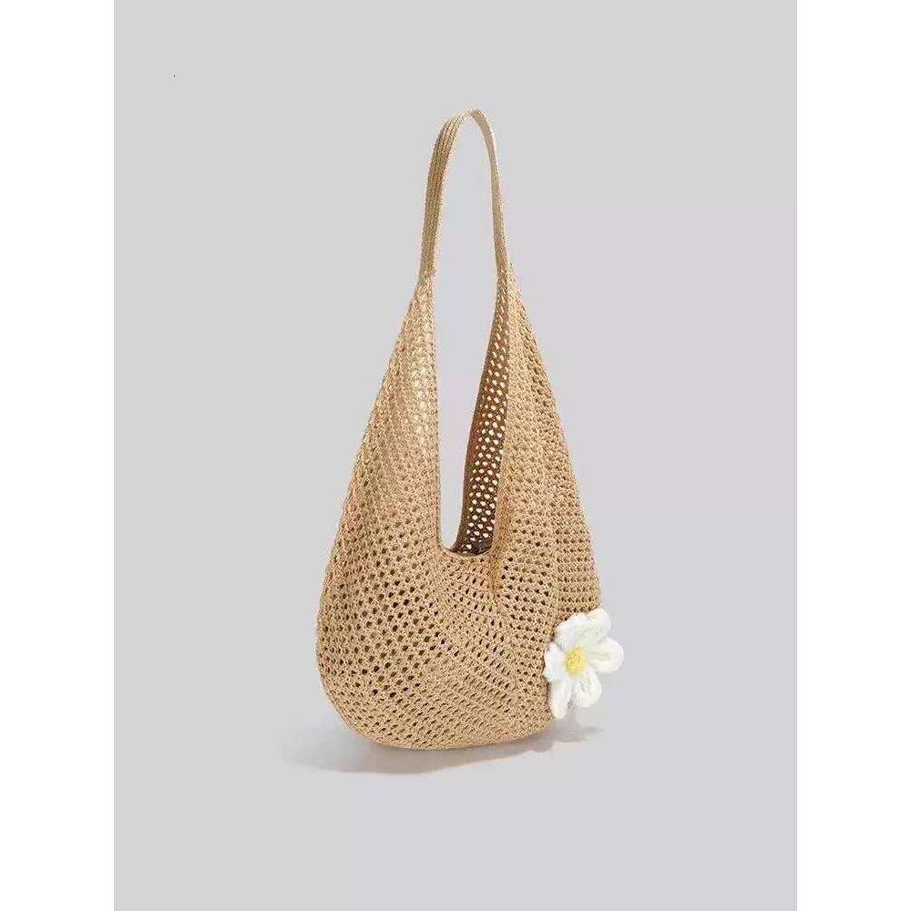 Designer Bag Large Capaci Woven Tote Casual Summer Beach Vaion Ladies Oulder Lazy Artistic Sle Beachside Holiday Bag