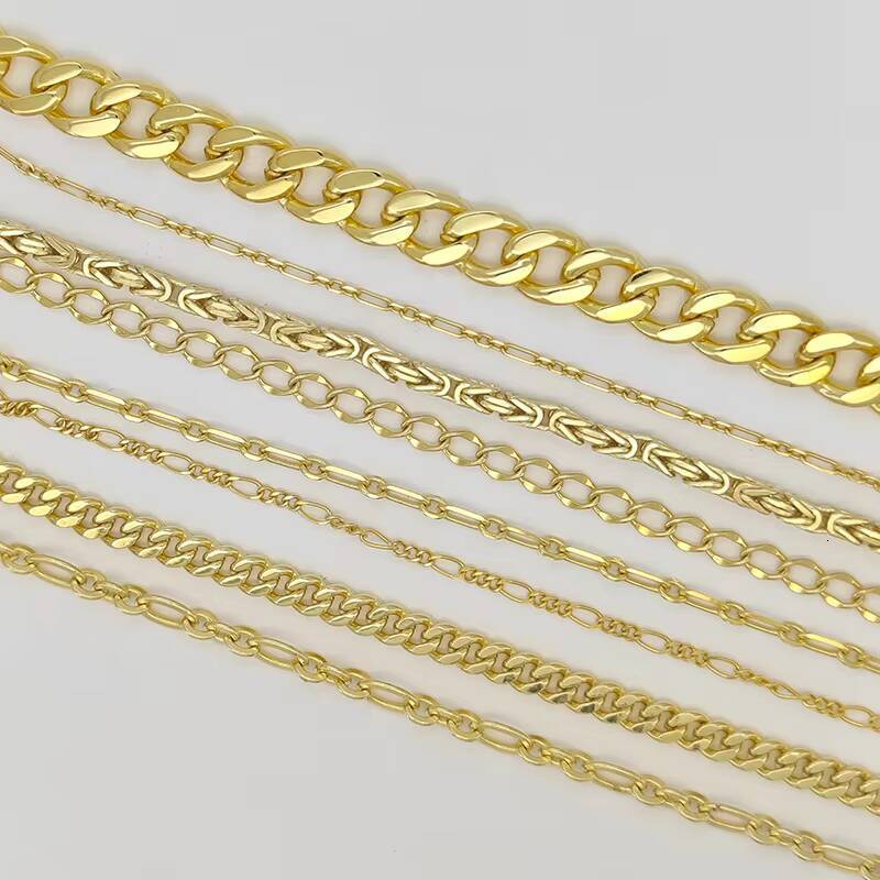 Wholesale Custom Trendy 925 Sterling Silver Gold Plated Hiphop Byzantine Miami Cuban Link Chain for Men Women