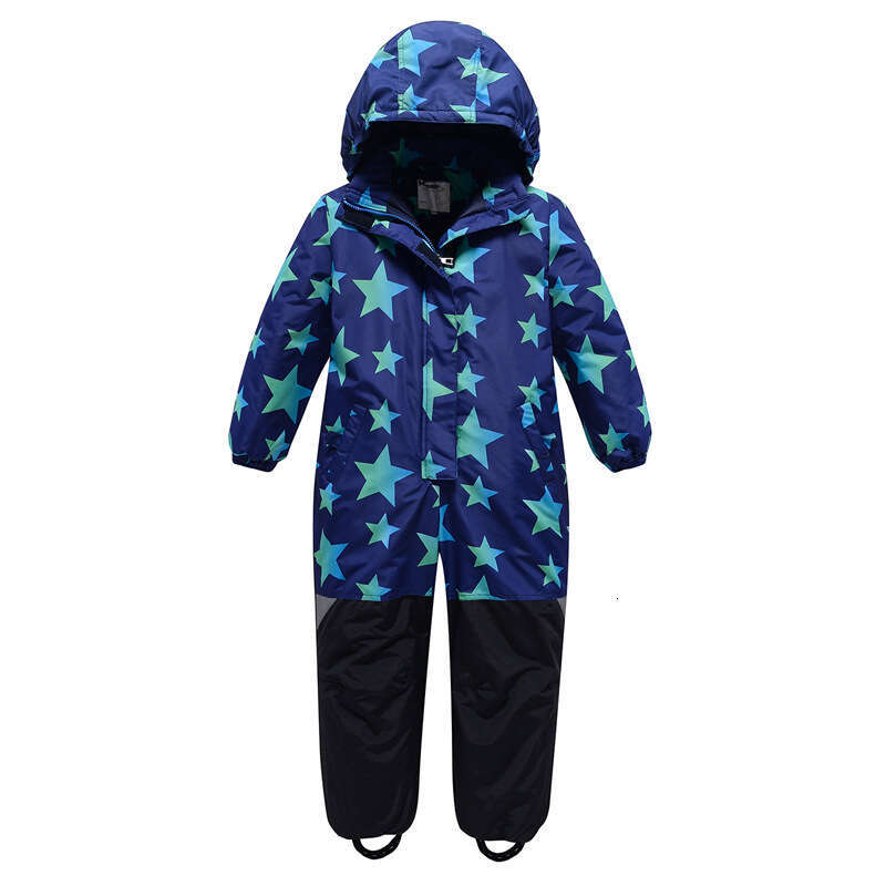 Children's One-Piece Ski Suit New Single Double Board Men's Women's Windproof, Waterproof, Warm And Cotton Outdoor