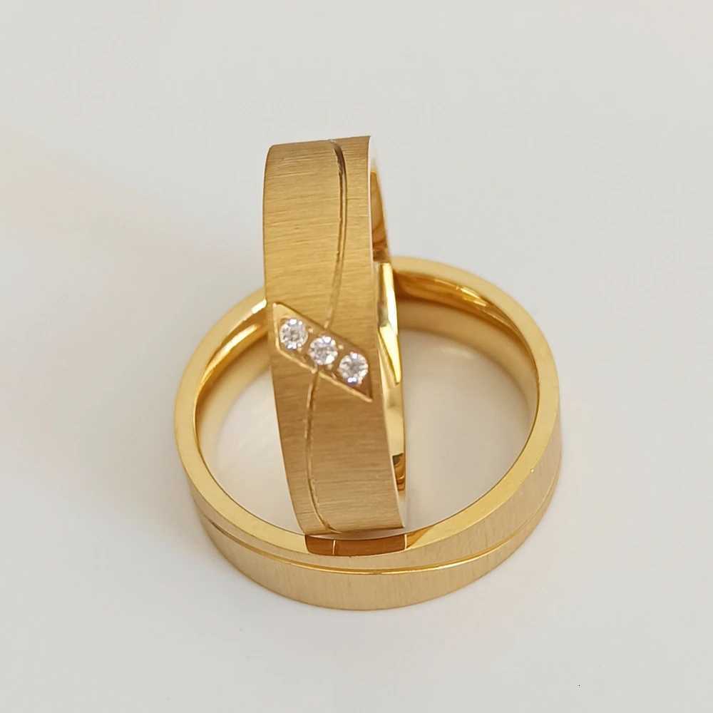 316l Stainless Steel African Jewelry en Lovers Alliance Anniversary Marriage Wedding Rings Couple Sets for Men and Women W250911