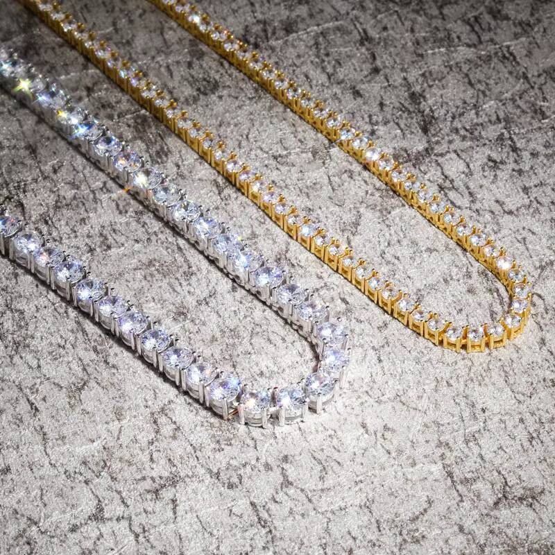 Fine Jewelry 5MM Moissanite Tennis Chain in 925 Sterling Silver