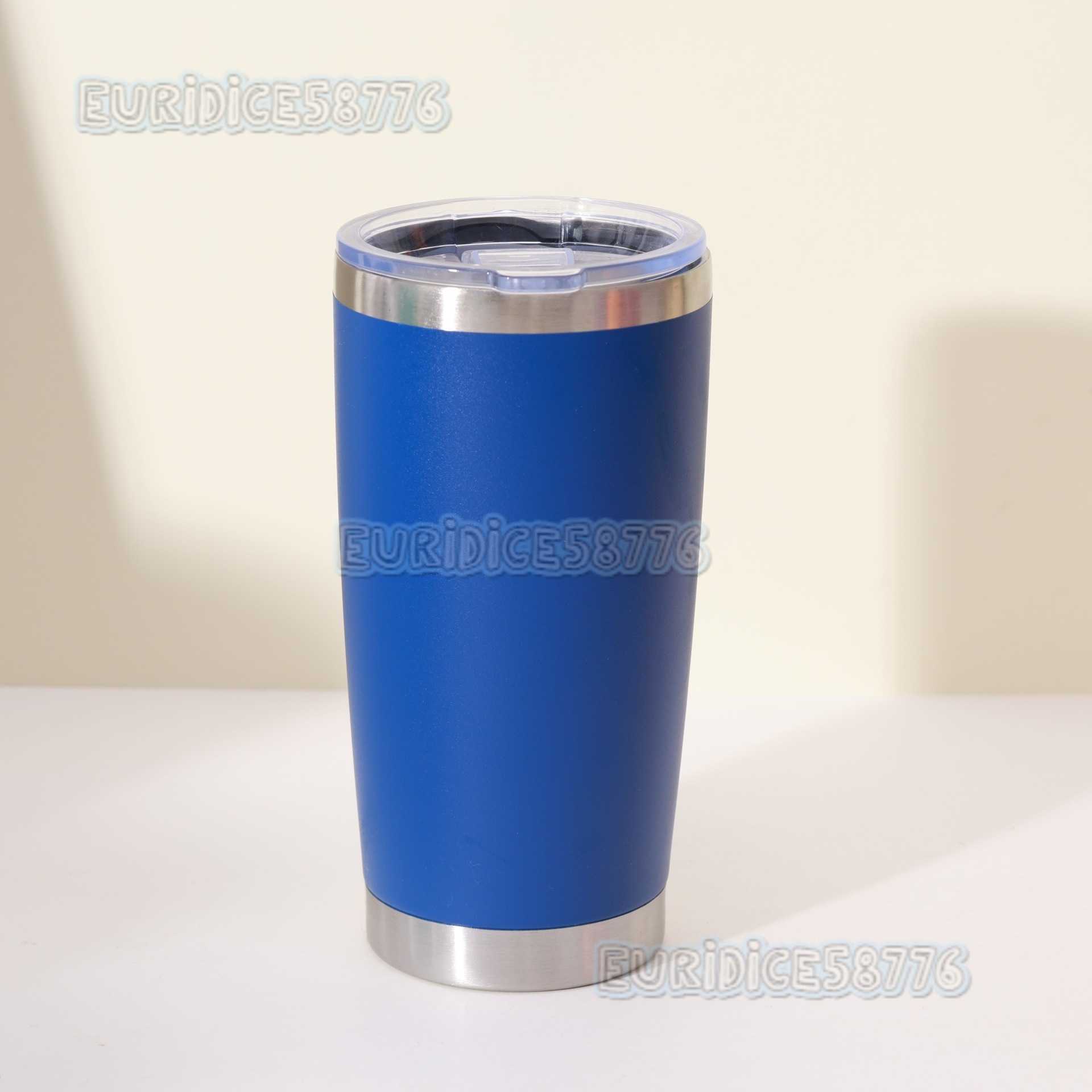 20oz Car Cup 304 Stainless Steel Insulated Cup Portable Gift Cup Large Capacity Car Ice Cup H250911