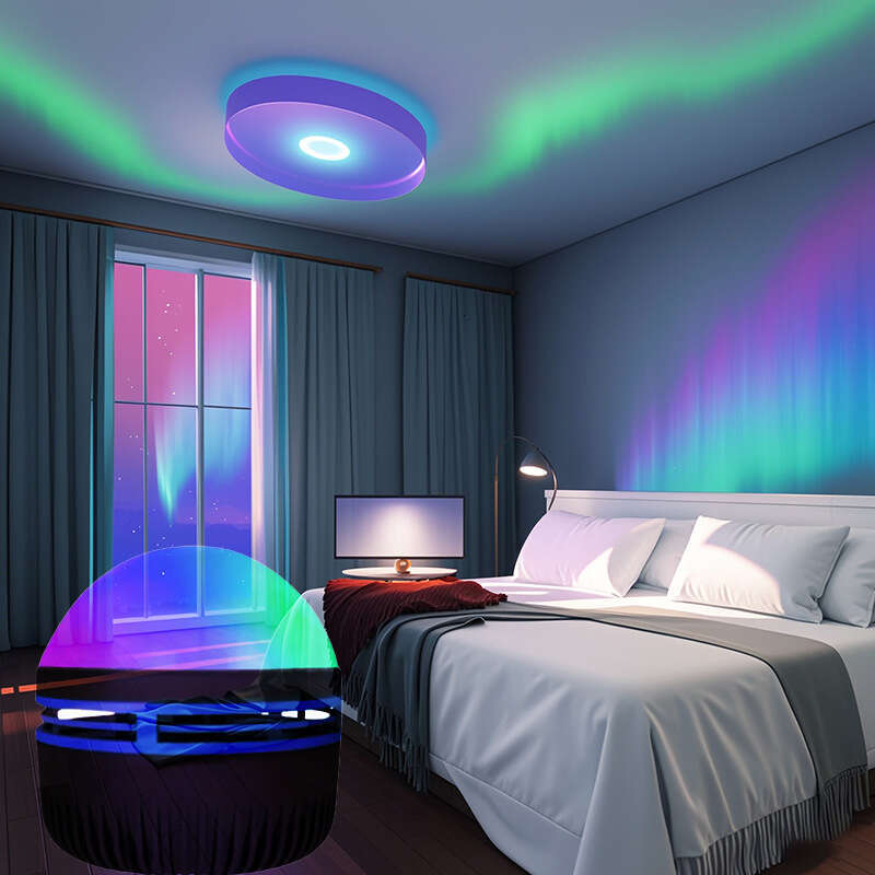 5V Starry Sky Northern Lights LED Projector Night Atmosphere Magic Ball Light Water Ripple Bedside Lamp