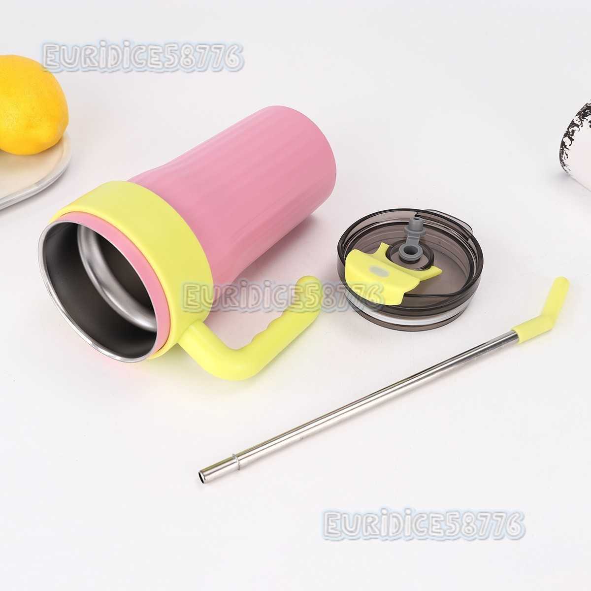 American Food Grade Stainless Steel Insulated Cup High Appearance Handle Coffee Cup Outdoor Doublelayer Ice Cup Car Cup H250911