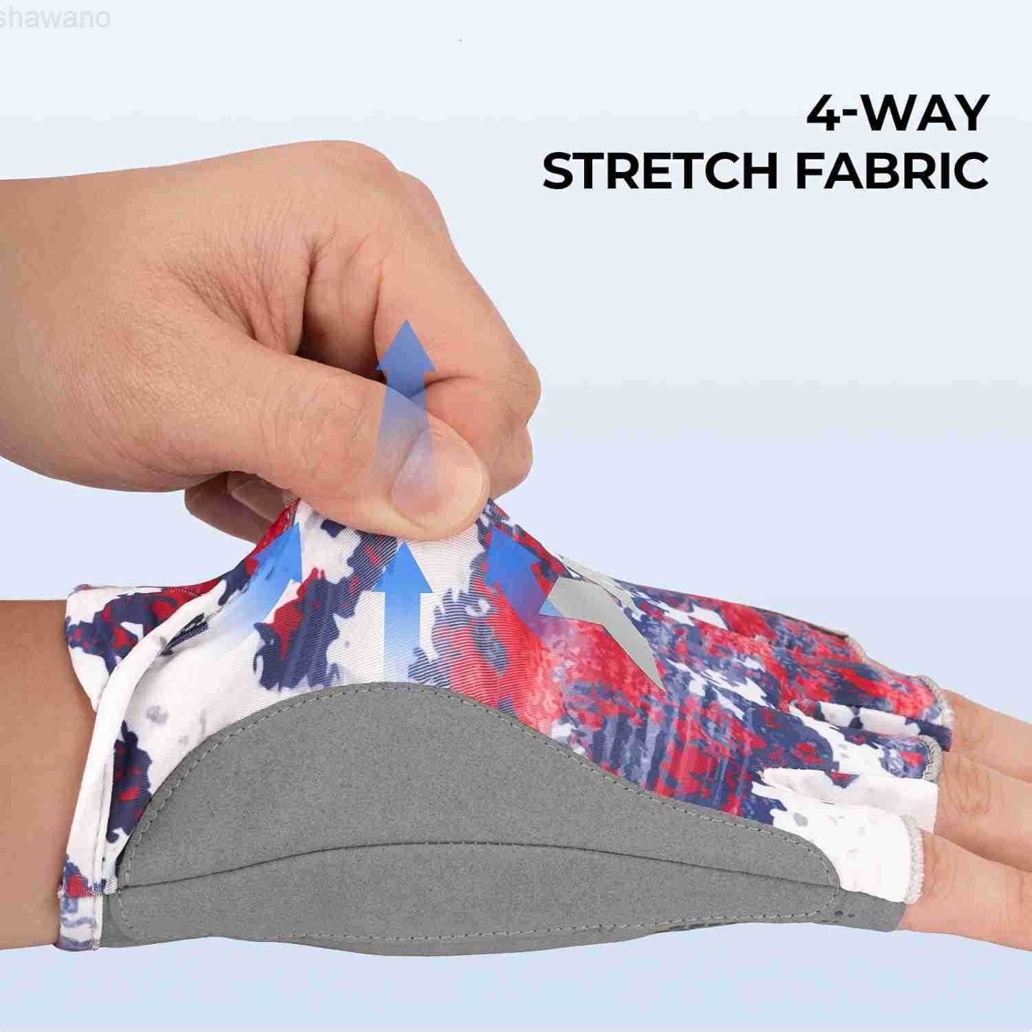 Gloves UPF 50 FrostWeave Yarn Cooling Fabric NonSlip Grip QuickDry Short Cuff Comfort Reflective Fishing Hiking OutdoorsW250911