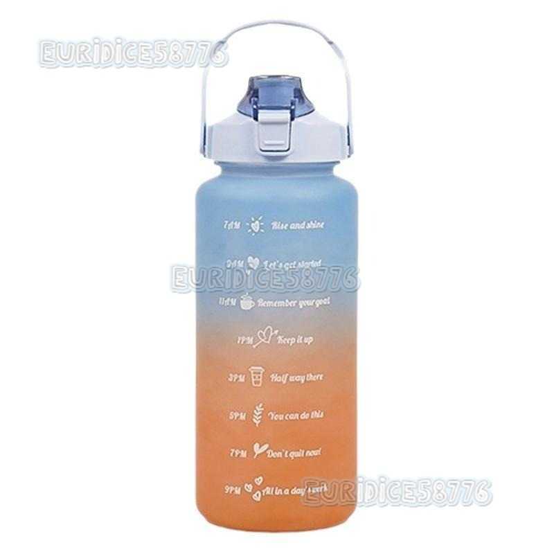 New Large Capacity Gradient Plastic Cup 2l Sports Simple Outdoor Water Bottle H250911