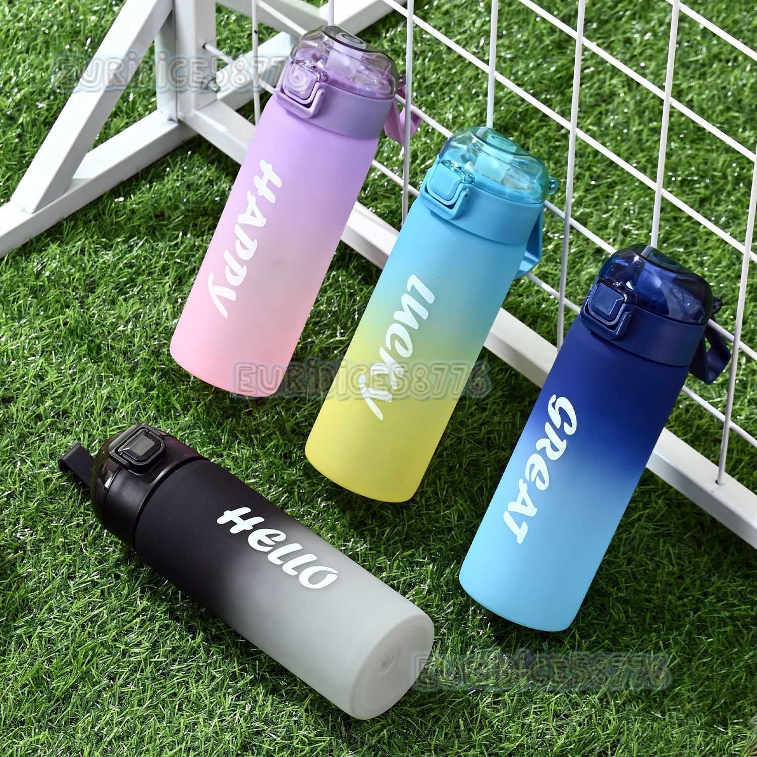 Temu Sports Water Bottle Highend Matte Gradient Color Water Cup Outdoor Portable Water Bottle H250911