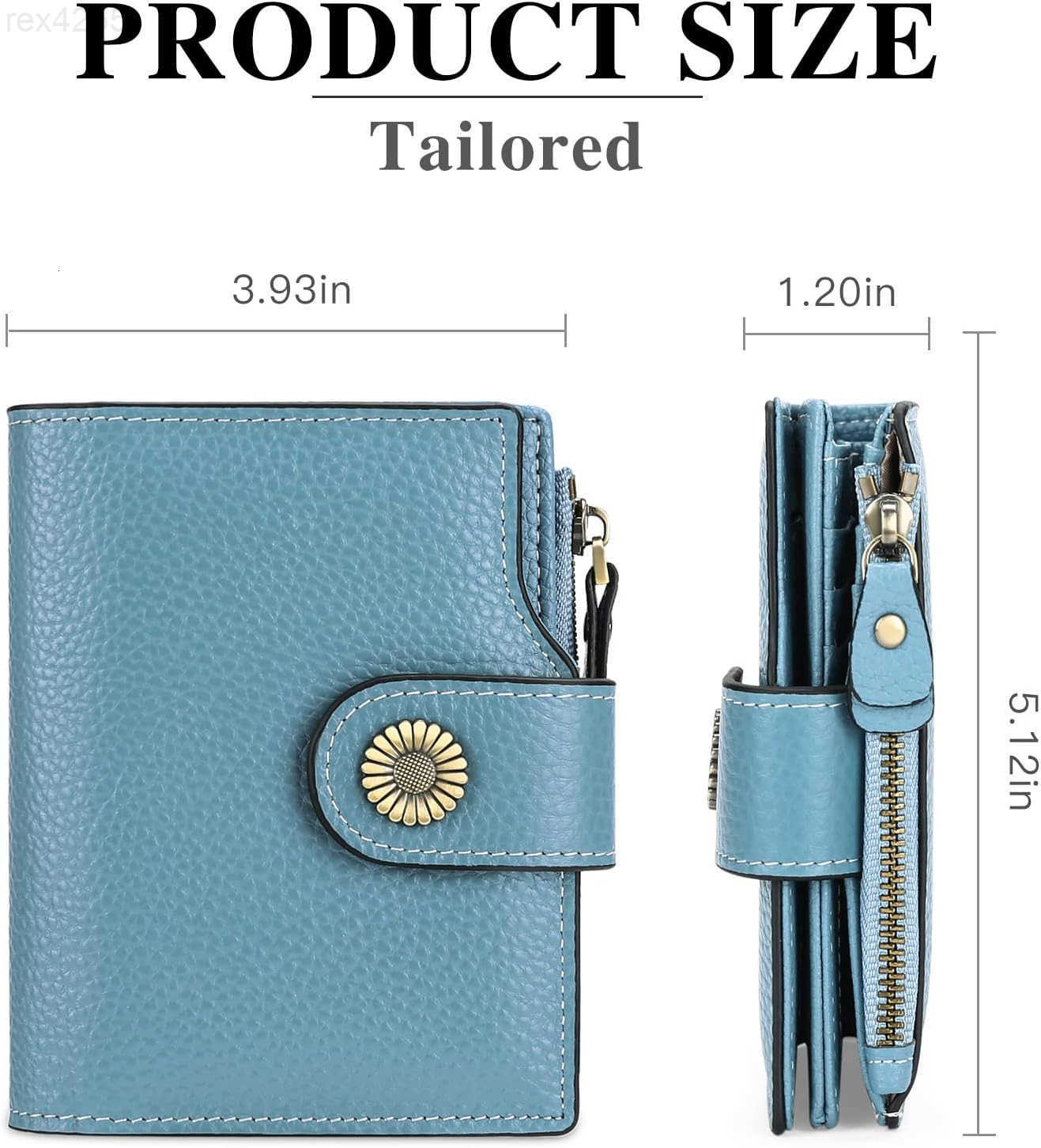 Small Wallet for Women Leather Bifold Compact Small Womens Wallet with RFID BlockingW250911
