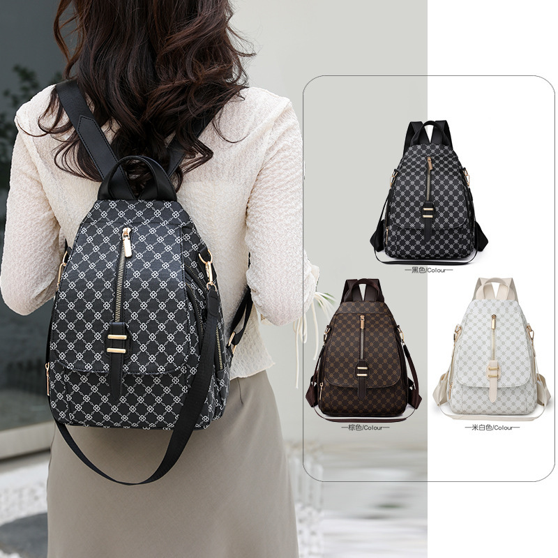 Designer luxury 2025 New Korean Style Soft Leather Backpack for Women, Fashionable Simple Multi-use Commuter Bag, Small Trendy Women's Backpack