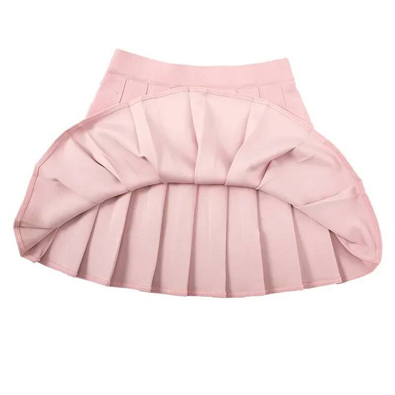 Without Shorts Korean Fashion Unlined Summer A-line For Women Vintage Mini Pleated Skirt Kawaii Student Style High Street dongdumaoyi