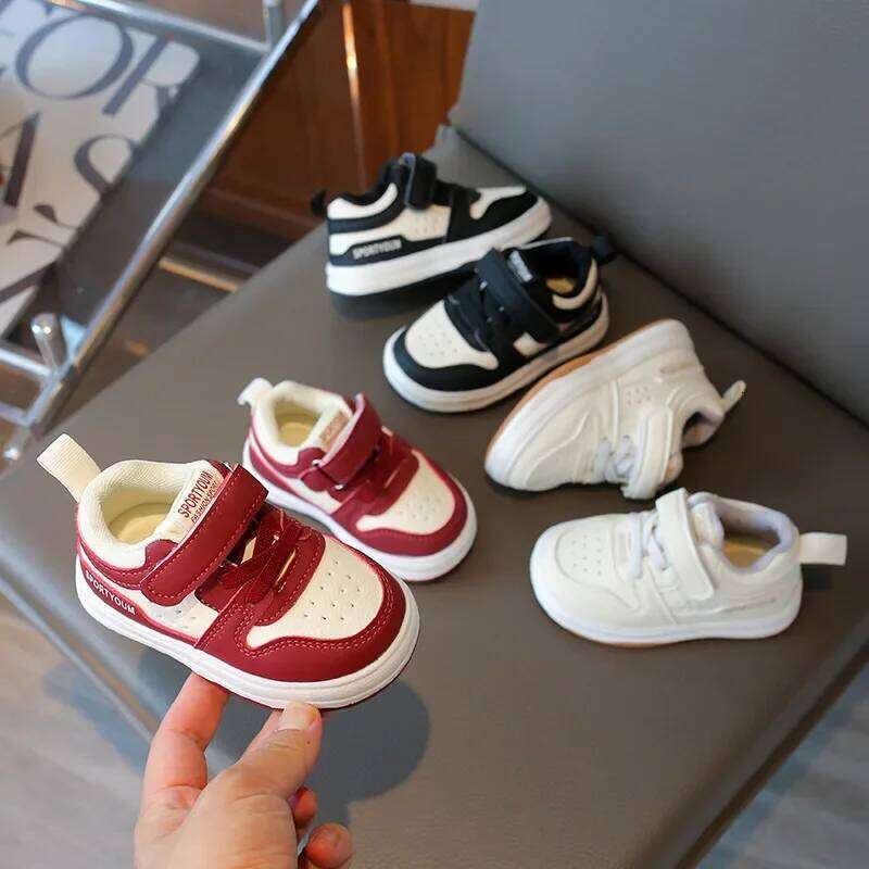 Fashion Design Sneakers Spring Autumn 0-6 Years Kids Casual Sport Soft Patchwork Color Baby Toddler Boy Girl Shoes