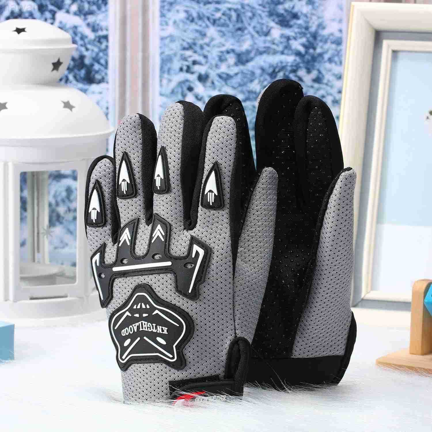 Motorcycle Gloves Riding Dirty Bike Gloves Racing Winter Power Sports Supplies for Riding Cycling Hiking OutdoorBlack709 x 355 InchesW250911
