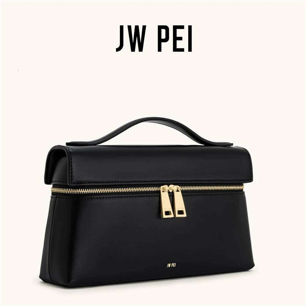 JW PEI Thea Women's Genuine Leather Handbag Lunchbox Style Top Handle Crossbody Bag Commuter-Friendly Shoulder Fashion,2025 New