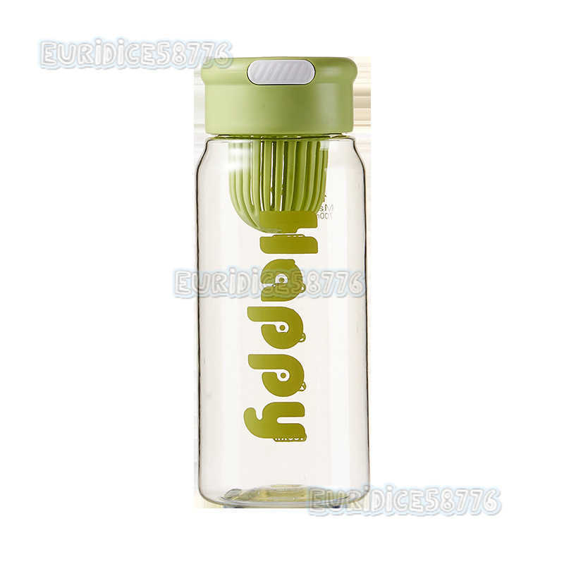 Minimalist Celebrity Letter Water Cup with Tea Strainer Portable Plastic Water Cup Handle Enhances Appearance Direct Drinking Cup Space Cup H250911