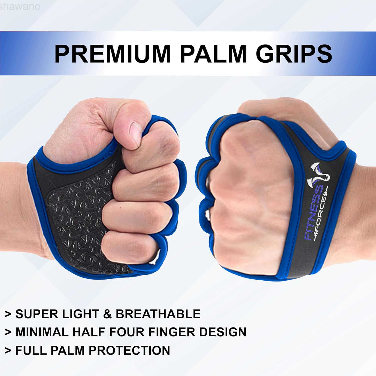 Workout Gloves for Men Women Partial Weight Lifting NonSlip Gym Gloves Lifting Grip for Calluses Guard Fingerless Exercise Gloves with Full Palm Prote